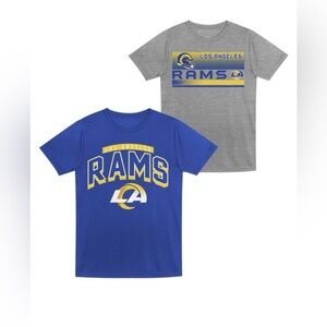 NFL Los Angeles Rams Toddler Boys' Gray 2pk T-Shirt